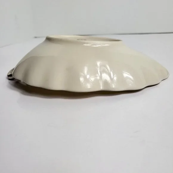 Lenox Candy Trinket Jewelry Dish Leaf With Silver Trim Vintage USA Home Decor - Picture 11 of 16